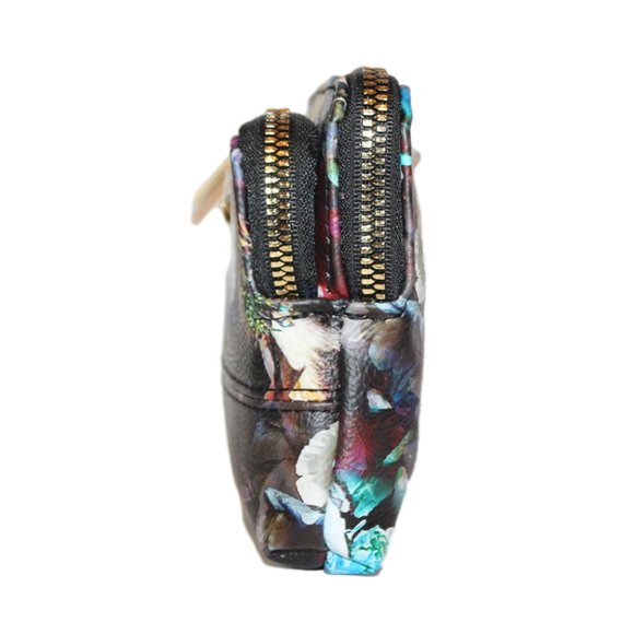 NEW Betsey Johnson XOTalli Double Zip Around Wristlet Wallet Pouch Bag - Picture 7 of 14